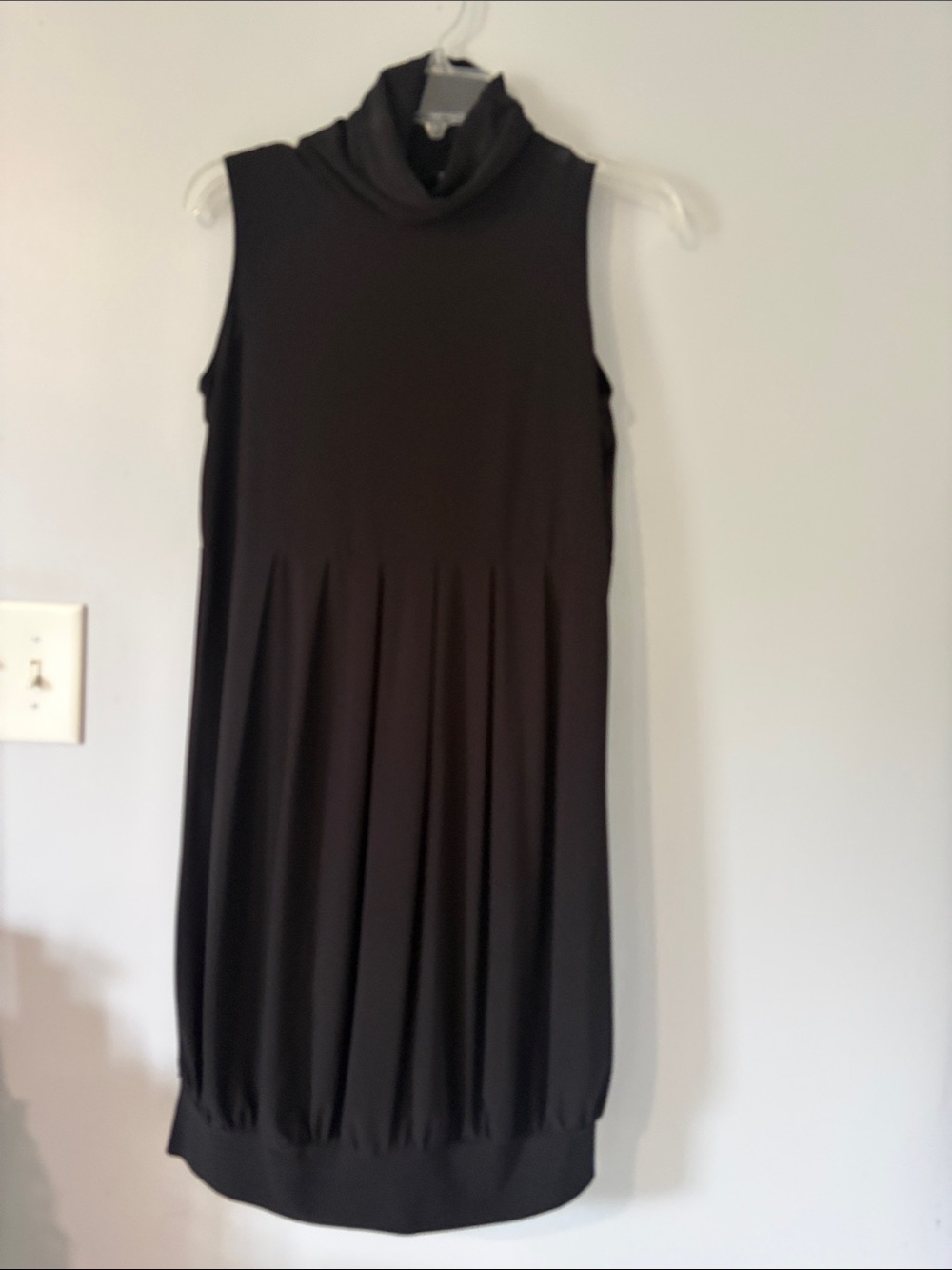 Tiana B. Black Sleeveless Turtleneck Dress